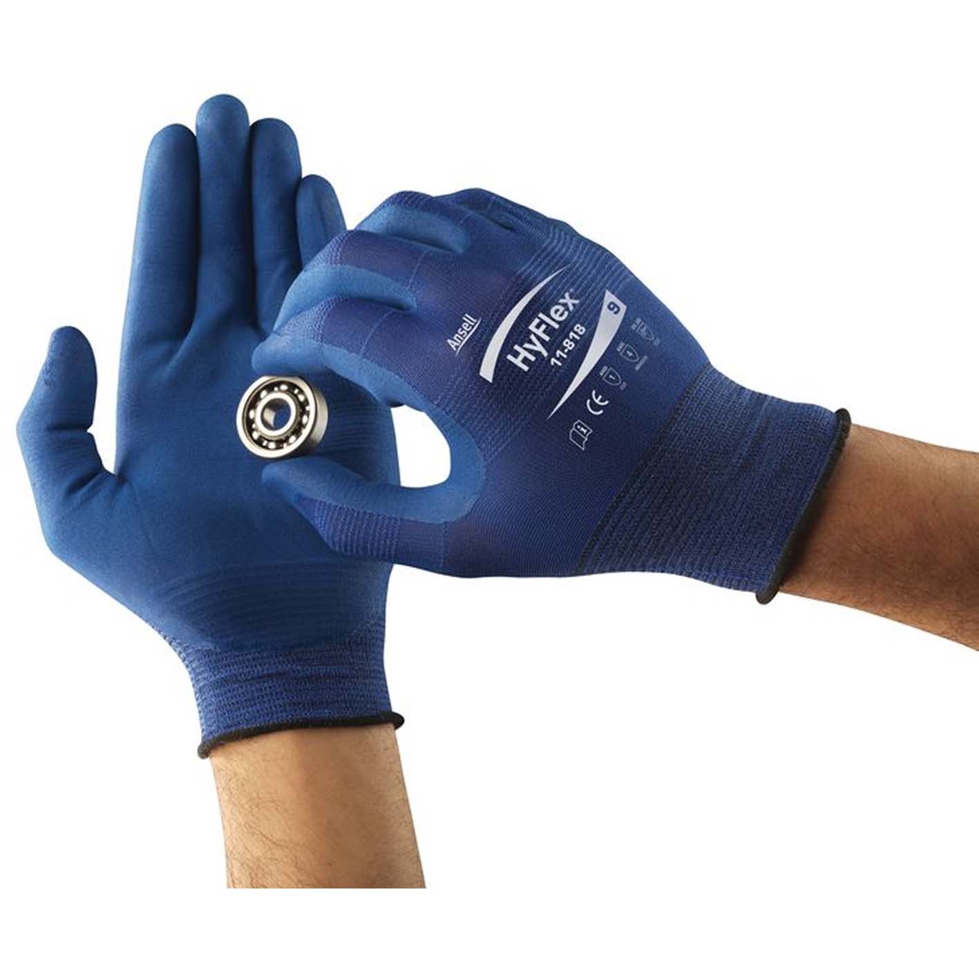 HYFLEX 11-818 <BR/>NITRILE<BR/>EN388:2016 3121A
