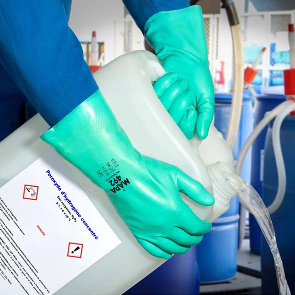 ULTRANITRIL 492<br/>NITRILE<br/>EN374-1 TYPE A AJKOPT