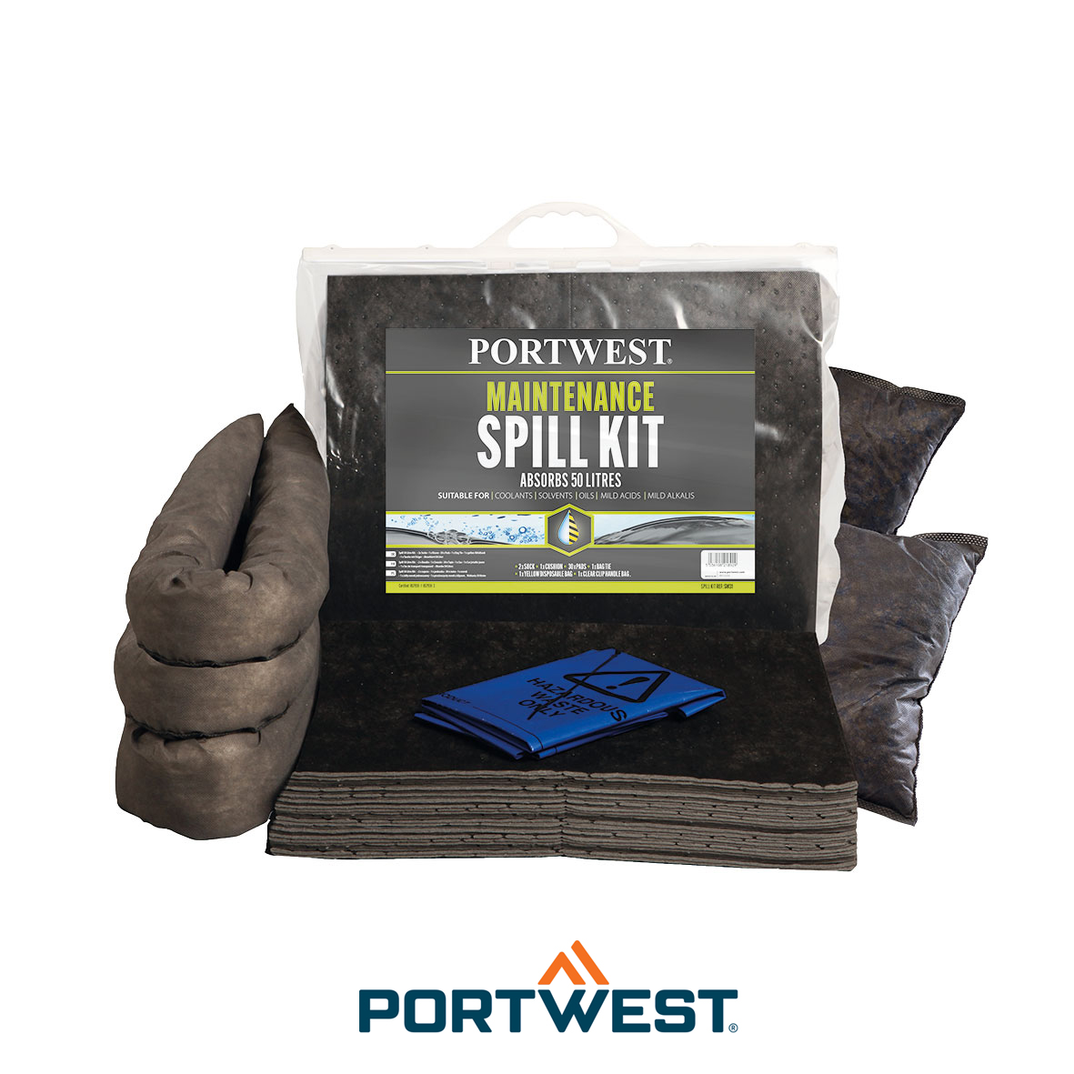 KIT D'ABSORBANTS DE MAINTENANCE 50 LITRES