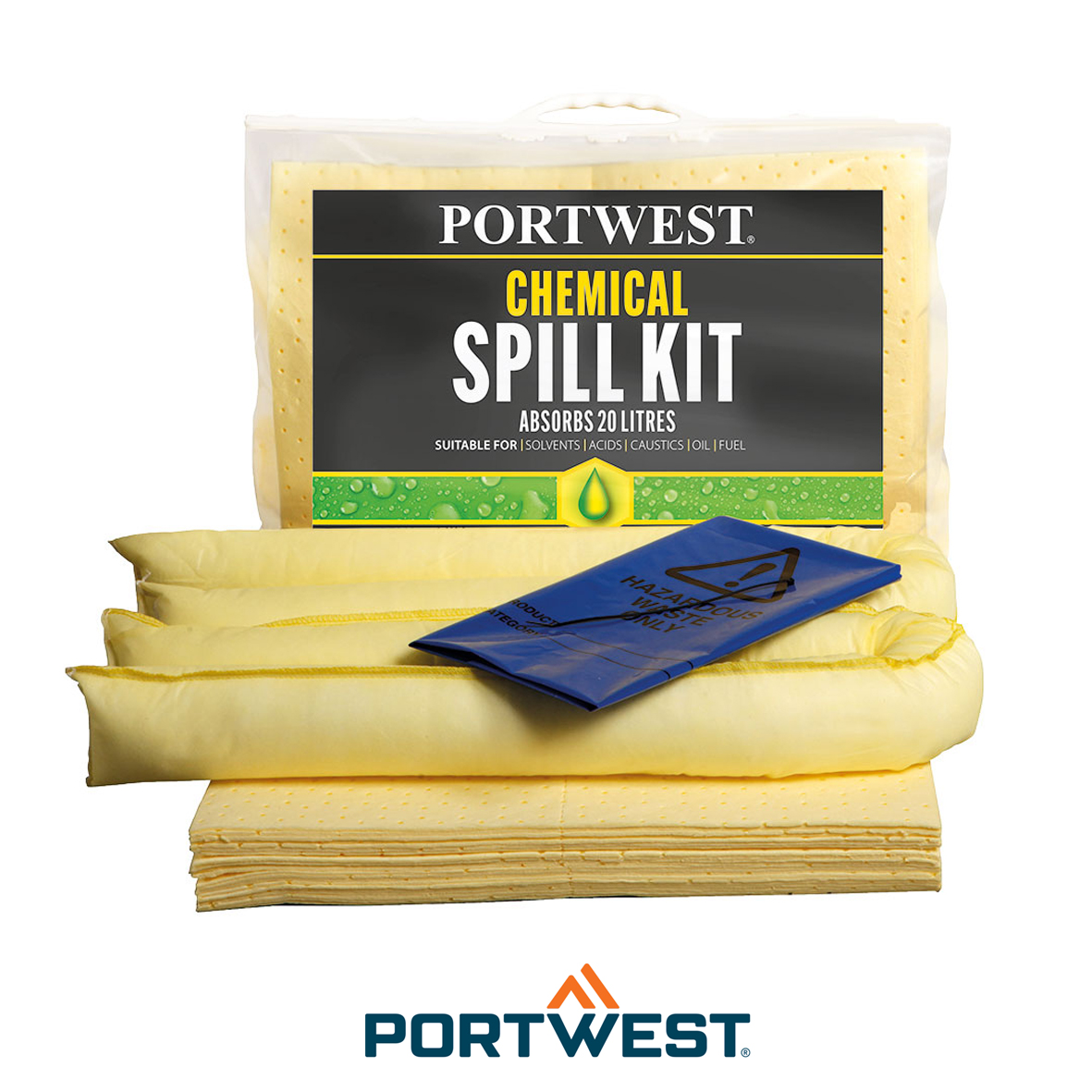 KIT ABSORBANT 20 LITRES, PRODUITS CHIMIQUES