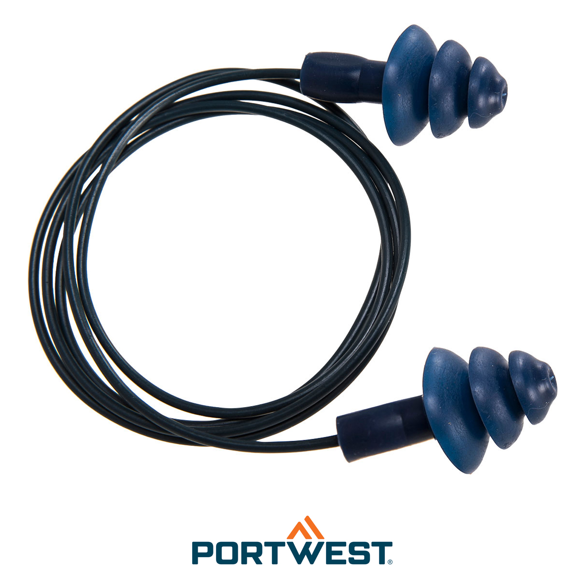 Bouchon d'oreille TPR détectable avec cordon (50 paires)