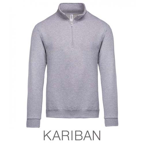 SWEAT-SHIRT COL ZIPPE K478