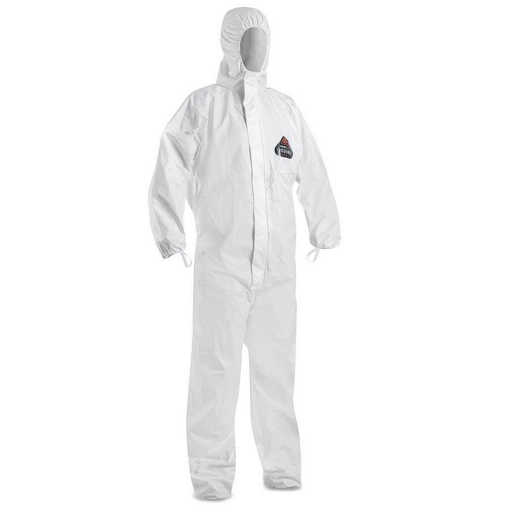 COMBINAISON + CAGOULE MICROPOREUX X570 BLANC