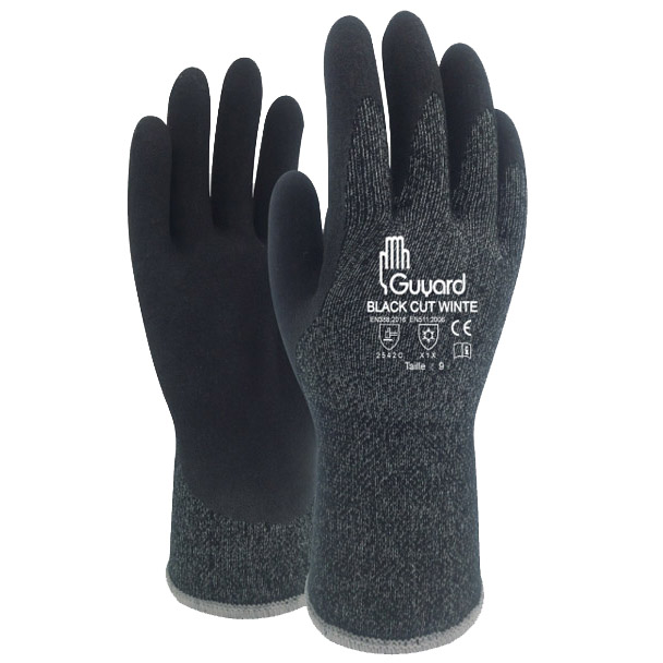 BLACK CUT WINTER<br/>LATEX<br/>EN388 2542C<br/>EN511 X1X