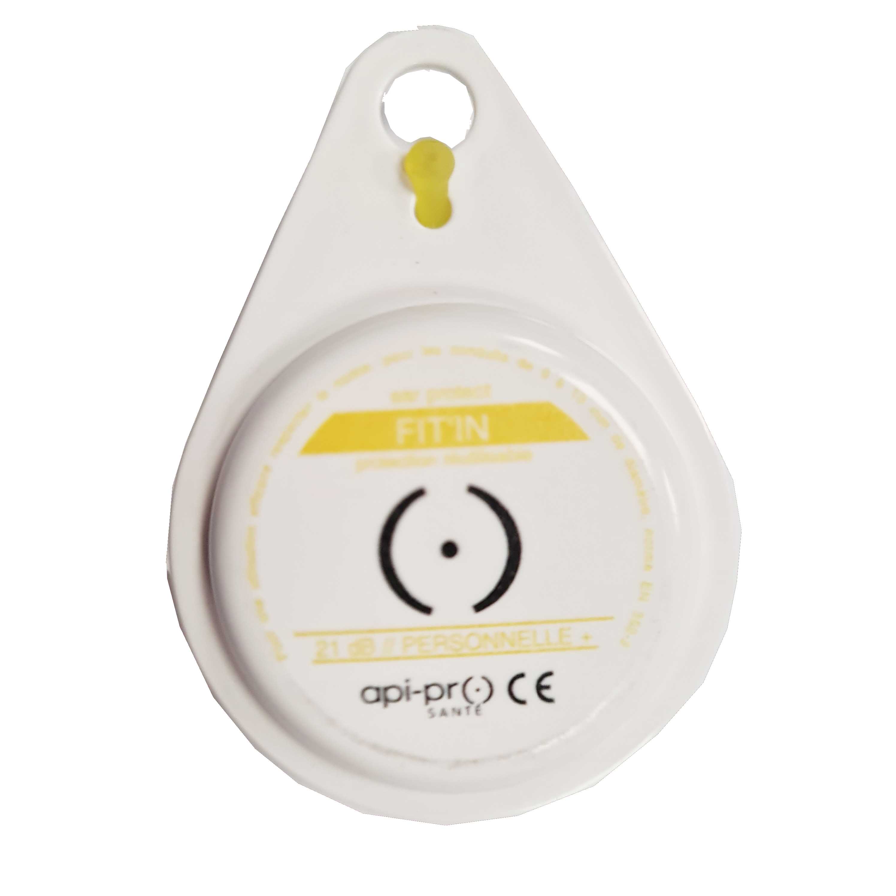 BOUCHONS D'OREILLES FIT'IN SNR 21db JAUNE