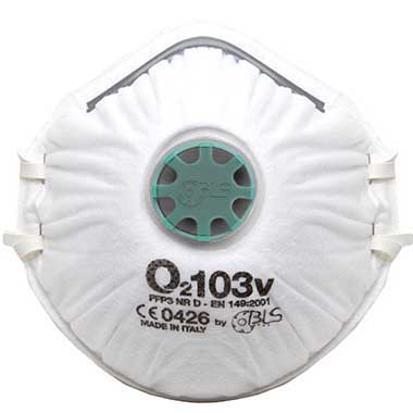 MASQUE RESPIRATOIRE FFP3 NRD 103V+ VALVE - Boîte de 10